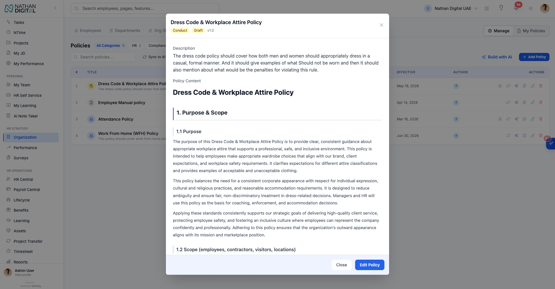 HR POLICIES