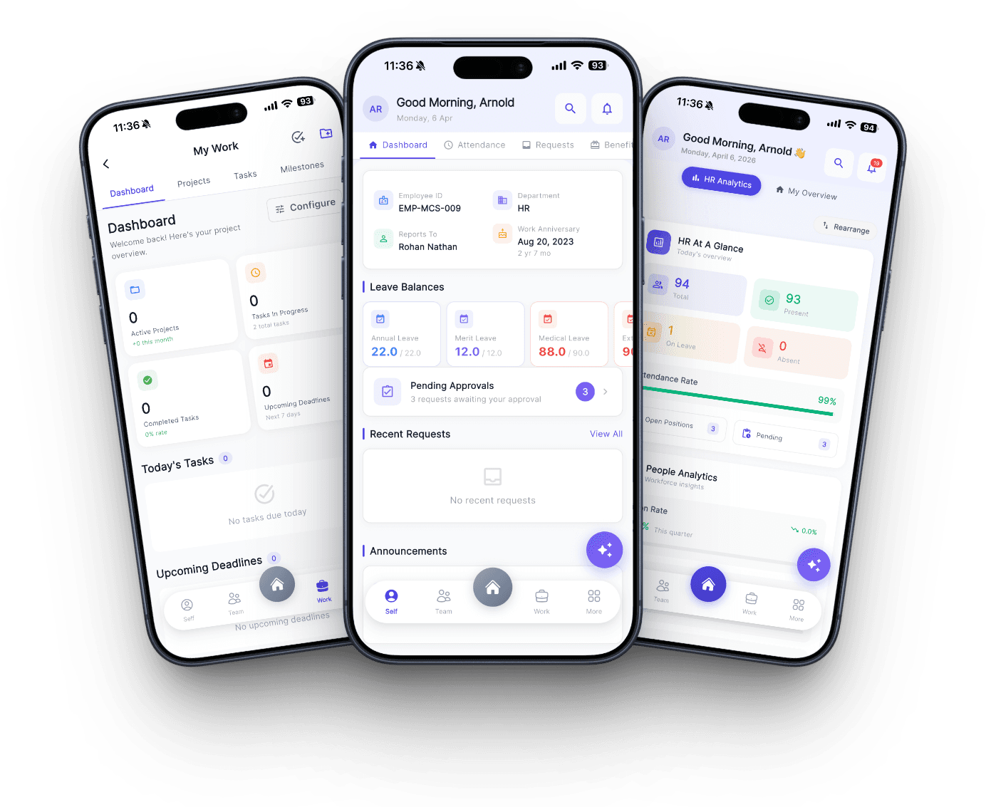 Nathan HR mobile app on iOS and Android