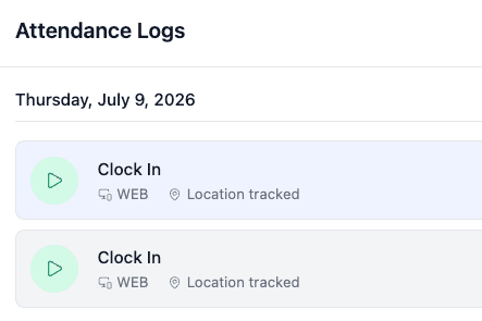 Attendance, captured every way your people work
