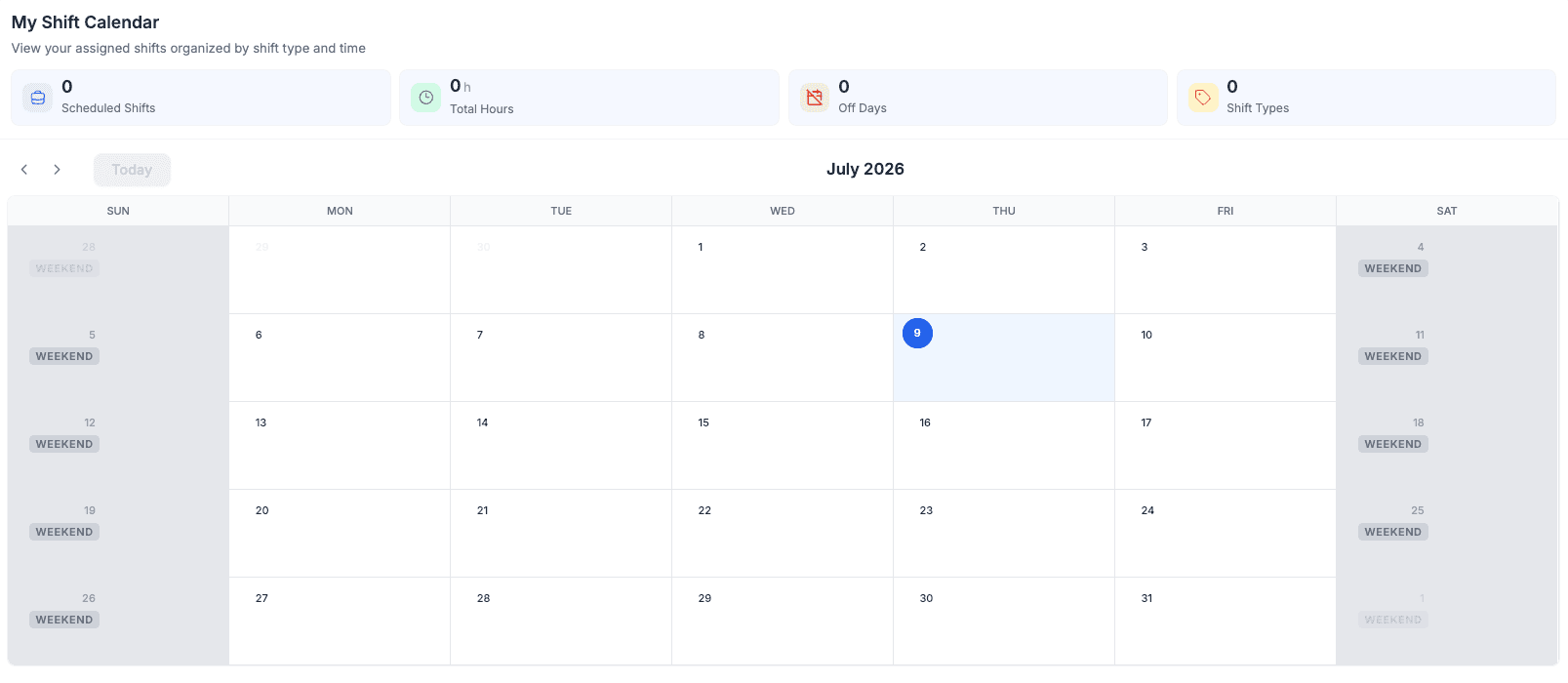Smart shift scheduling that fills the roster for you