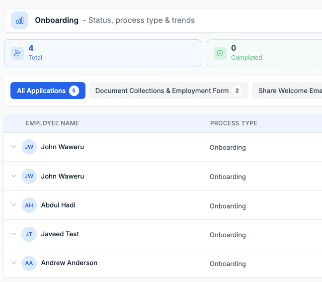 Turn a hire into an employee record in one click